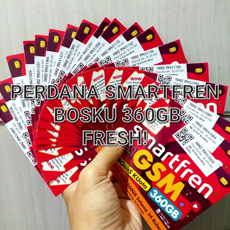 PERDANA SMARTFREN FRESH BOSKU 360GB | KARFIS PERDANA MURAH | SMARTFREN 0K REGISTRASI NASIONAL