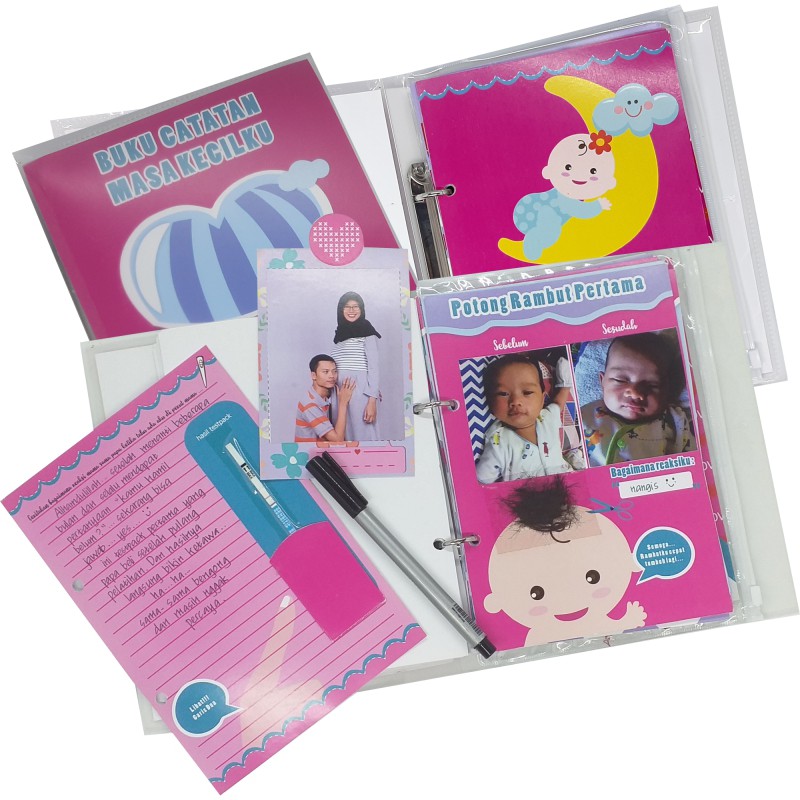 BUKU BAYI/ SCRAPBOOK BAYI/ JURNAL BAYI PEREMPUAN