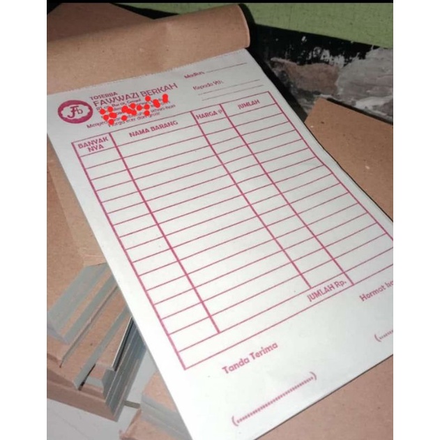 

NOTA 1 RIM 2 PLY / NOTA UKURAN 1/4 FOLIO