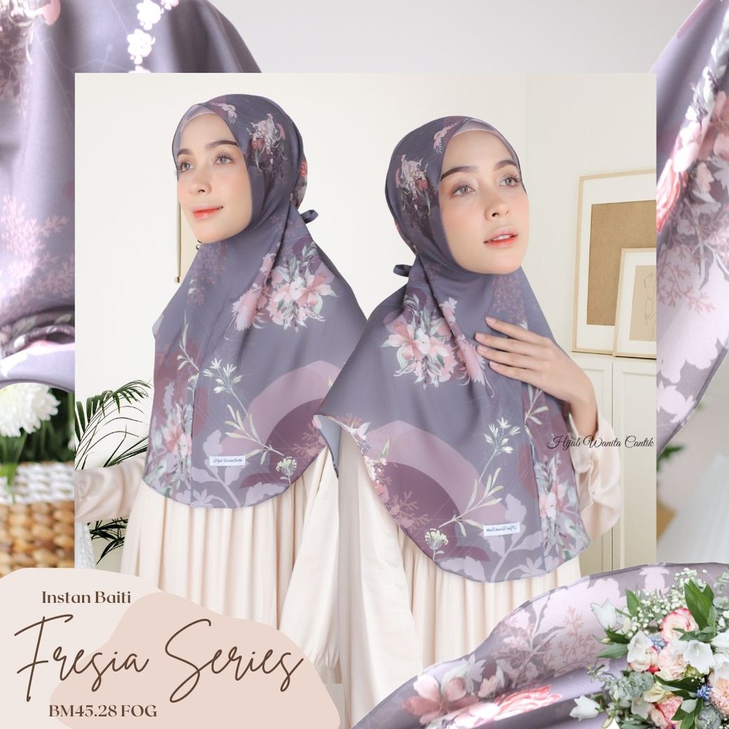 Hijabwanitacantik -Instan Baiti Fresia Series | Hijab Instan | Jilbab Instan-Fog