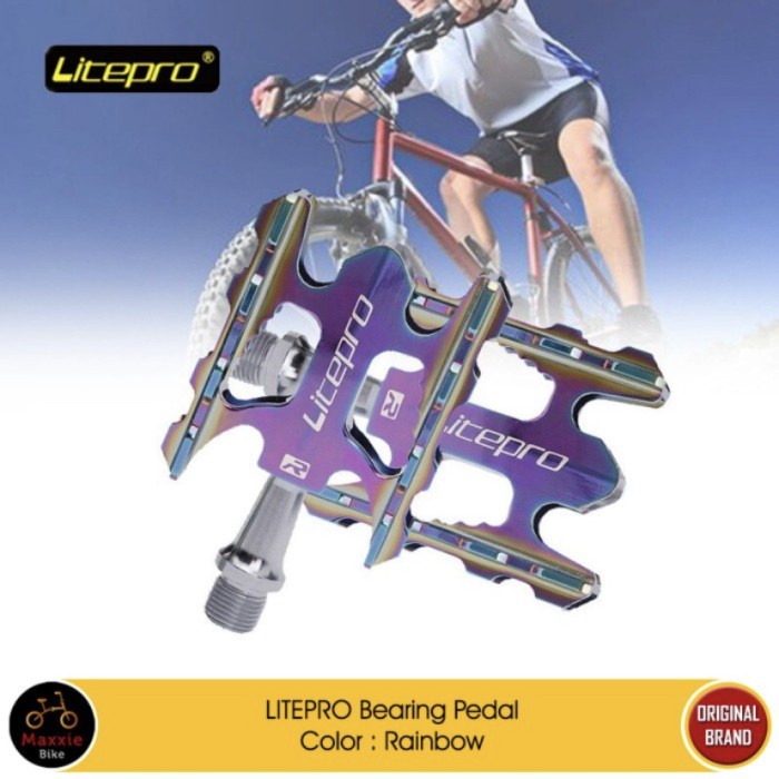 Pedal Litepro Original K3 Bearing Ultra light alloy Rainbow