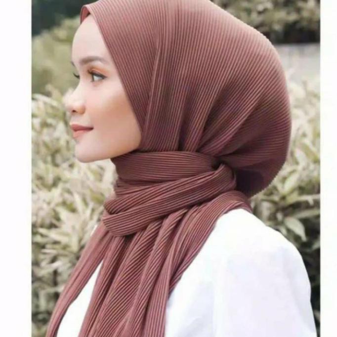 Hijab Plisket Pashmina Malaica - Putih Kokitashop8