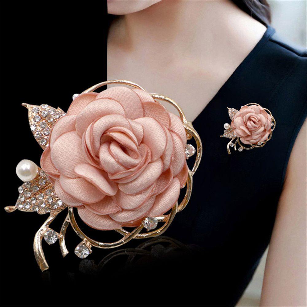 Wonder Bros Pin Pesta Wanita Pria Aksesoris Fashion Pesona Hadiah Enamel Bunga Pernikahan Boutonniere