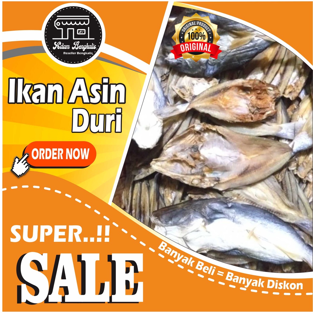 

Ikan Asin Duri / Belukang Fresh dari laut Pulau Bengkalis - Kemasan 1kg