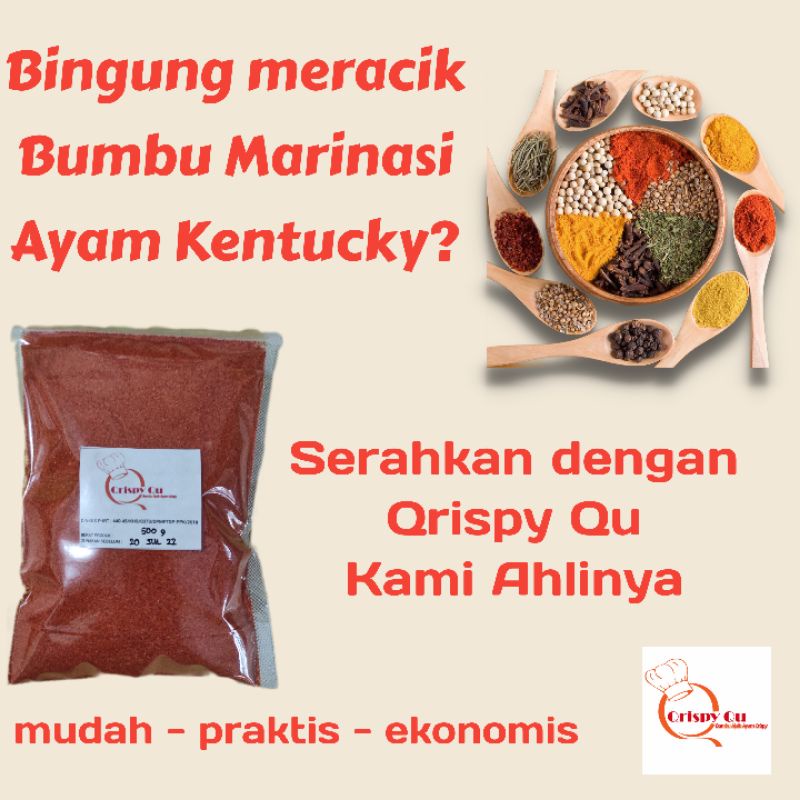 

Bumbu Ayam Crispy 1 kg (marinasi + campuran tepung)