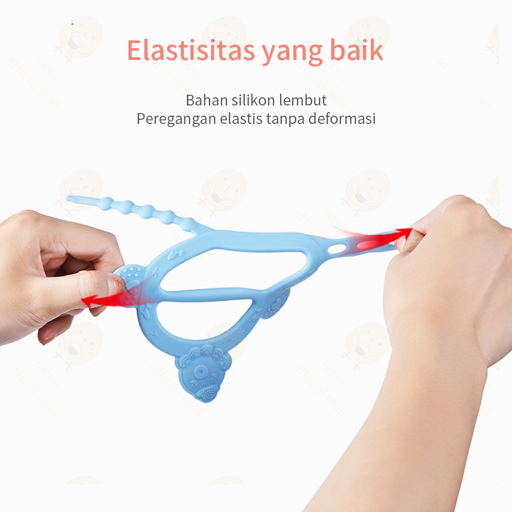 Teether Gelang bayi bahan silikon Gigitan Bayi Bentuk gurita