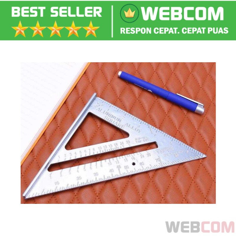 

Dijamin Awet ! Mistar Penggaris Siku Tukang Multifungsi - Penggaris Siku Triangle Alumunium