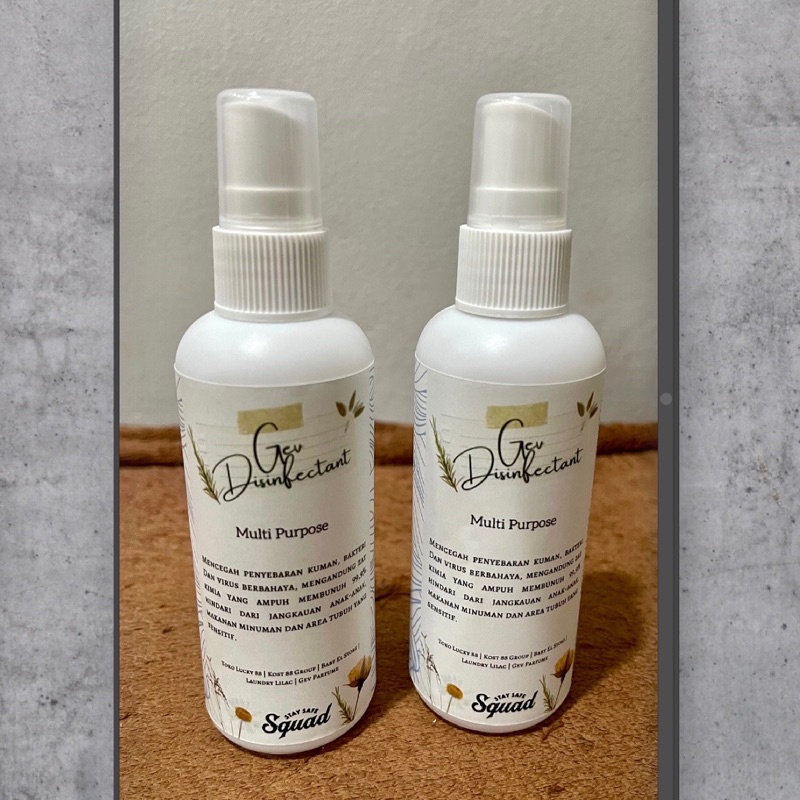 Disinfektan 100ml Sprayer Disinfectant Alat medis antiseptik Langsung Pakai karbol bayclin