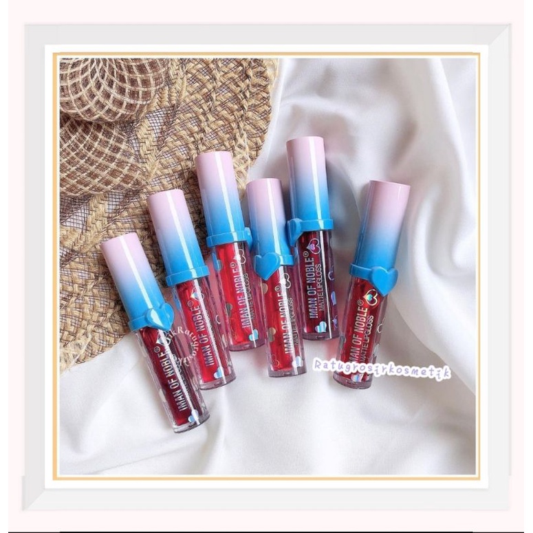 ECER!!!LIP TINT MATTE TUTUP LOVE BIRU IMAN OF NOBLE NO.5169A