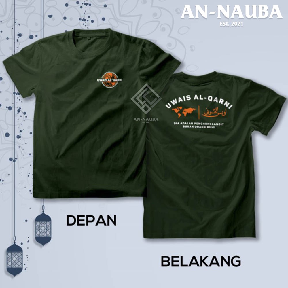 Kaos Dakwah Islami Sahabat Nabi / UWAIS AL QARNI TSHIRT / Baju Distro Santri Muslim Trendy [AN-6344]-3