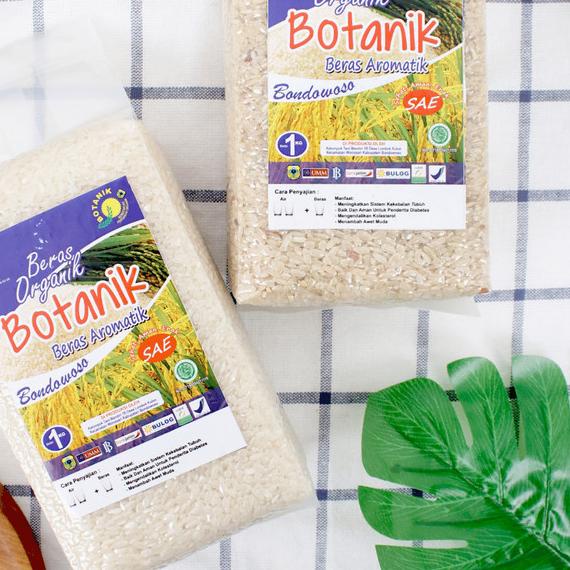 

✹ Beras Putih Aromatik Organik - Botanik - 1kg - Bondowoso - Jagapati ✻