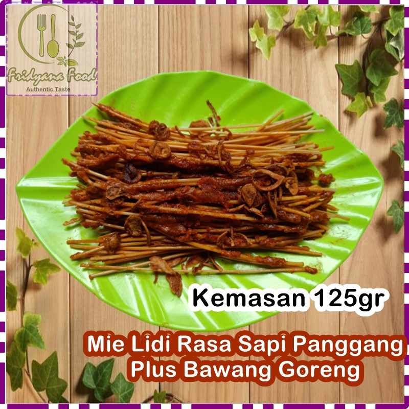 

125GR MIE LIDI SAPI PANGGANG/MIELIDI MILIDI/MI LIDI/MIE BITING/MI BITING RASA SAPI PANGGANG