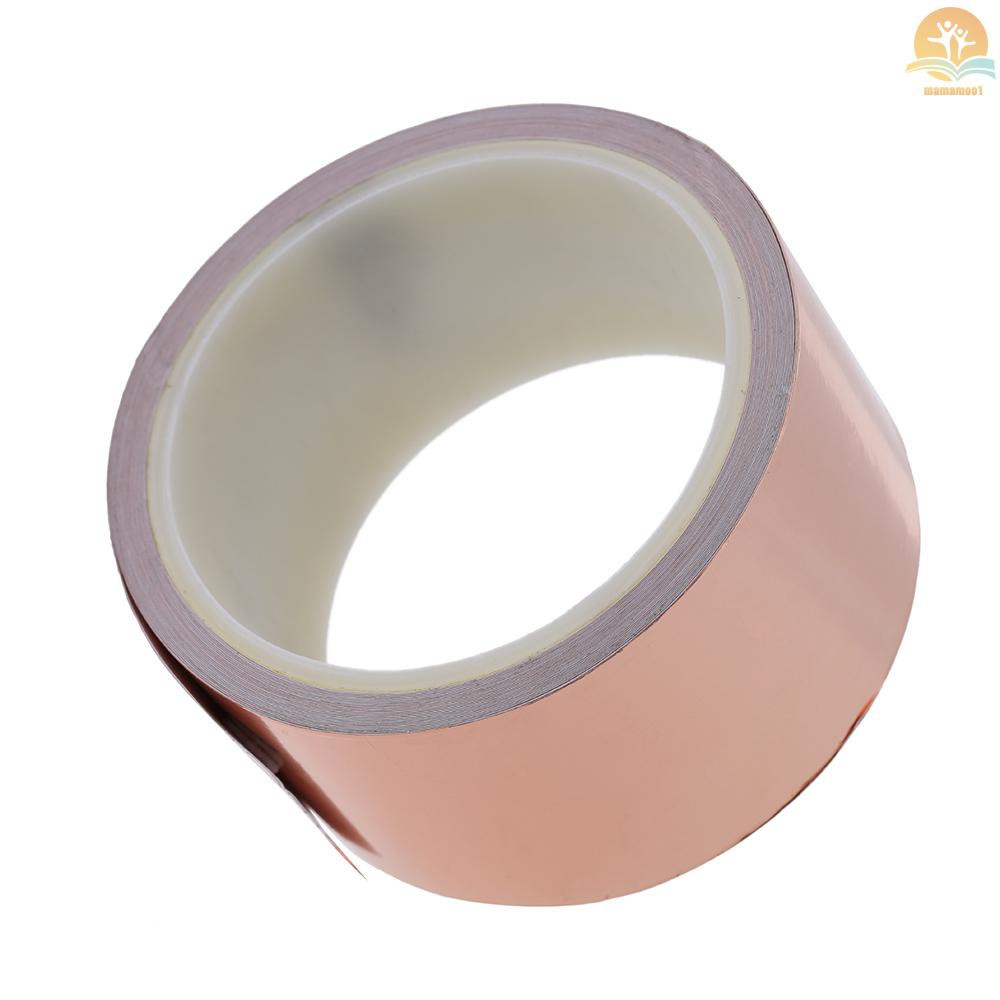 50mm * 10m One Side Copper Foil Tape EMI Shielding Single Conductive Adhesive for Guitar