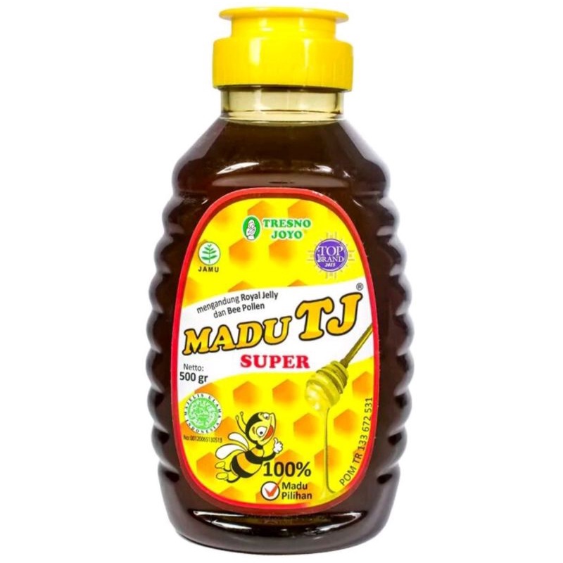 Madu Tj Extra SUPER plus Royal Jelly Kemasan botol anti tumpah (Tj lock)