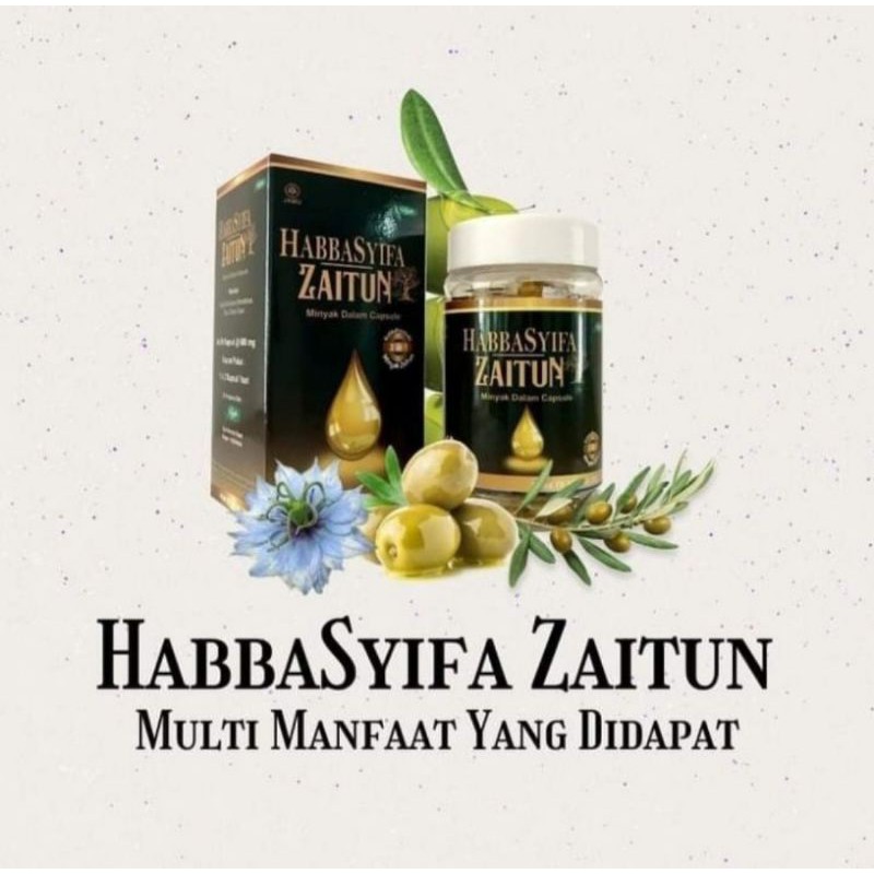 Habbasyifa Plus Zaitun 60 Kapsul | Kapsul Habbasyifa minyak Zaitun |