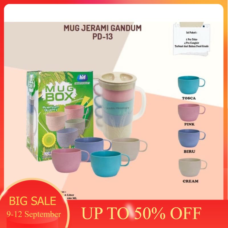Teko Gelas Set 4pcs / Teko Jus / Cangkir Teh / Kopi Gelas