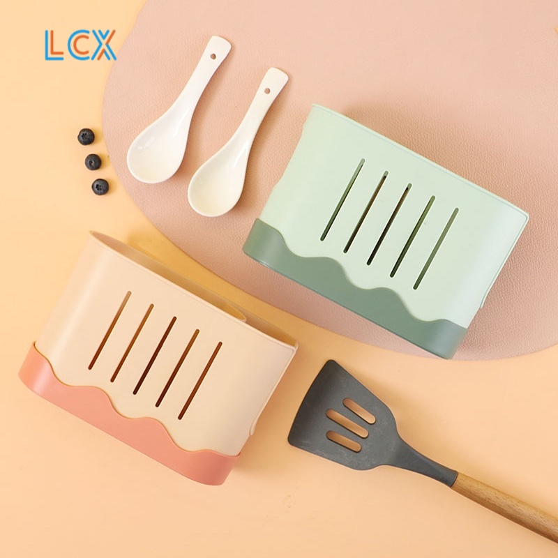 LCX Premium Cutlery Holder Tempat Sendok Garpu Drainer Rak Sendok Garpu Meja Motif Berdiri VS-67