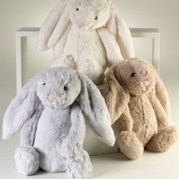 Boneka bunny kelinci berbulu/lustybunny/bunny minky doll lembut