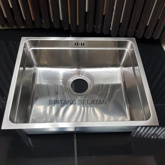 KITCHEN SINK BAK CUCI PIRING STAINLESS 540x440x200 COSMIC QUARTE 55