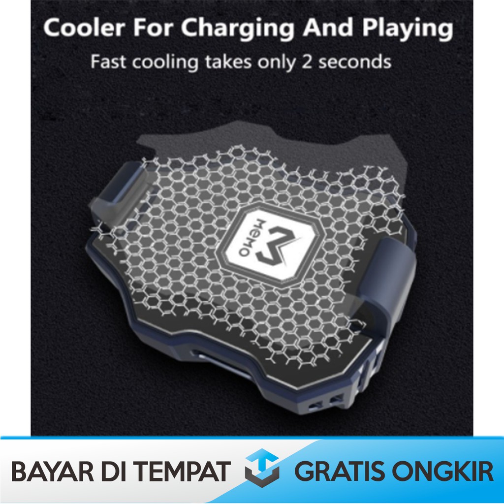 PENDINGIN HP COOLING FAN HANDPHONE RADIATOR DL01- PHONE COOLER DL01 ROG LED GAME MEMO MURAH