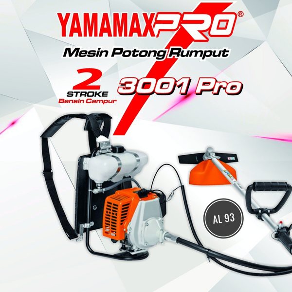 Mesin Potong Rumput Gendong 2 Tak Yamamax Pro 3001 PRO Kapasitas Tangki 1.2 Liter