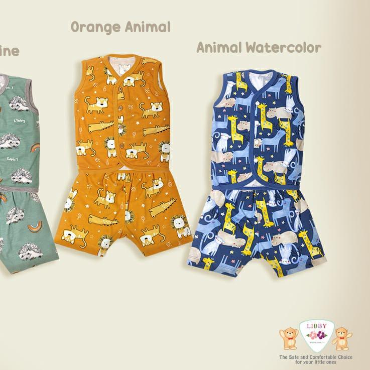 ✩ Libby Setelan Kutung / Setelan Libby 1 Pasang S,M,L / Libby Baby / Baju Bayi Libby / Pakaian Libby