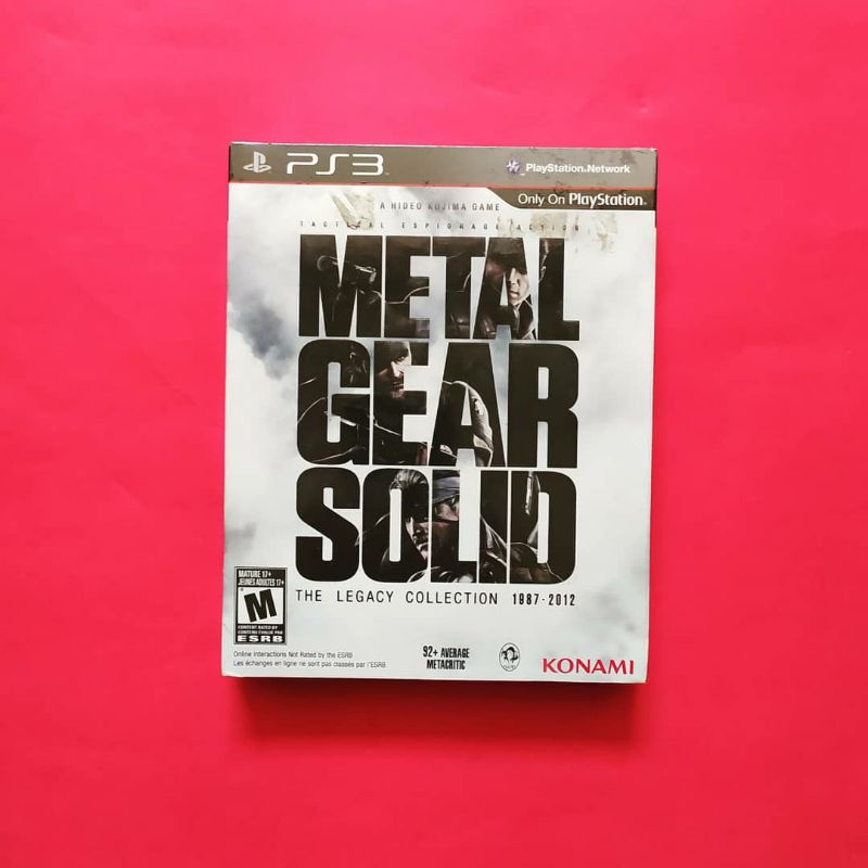 Metal Gear Solid The Legacy Collection Playstation 3
