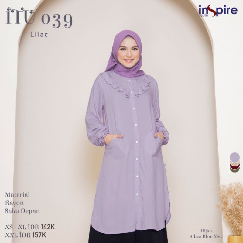 BISA COD - Atasan Wanita Tunik Inspire ITU 039 / Inspire Tunik ITU 39 / Fashion Muslim