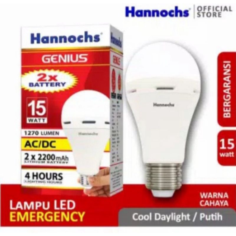 Lampu Led Hannochs 15 Watt Emergency