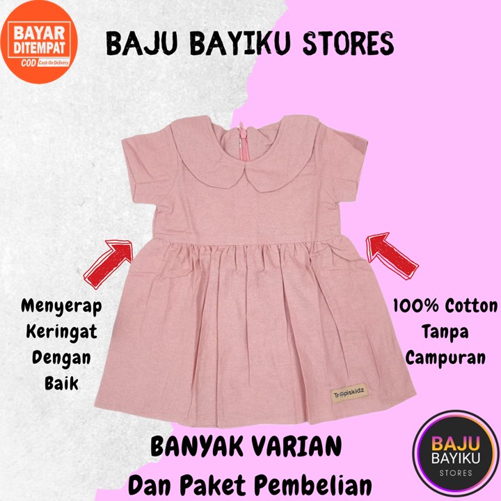 Baju Bayi Perempuan 0 6 Bulan Dress New Born Laki Laki Dres Anak Cowok Atasan Newborn Cewek Lusinan 