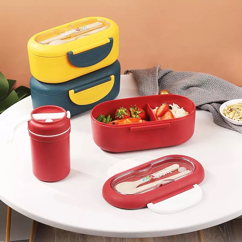 DEOS TERBARU KOTAK MAKAN BEKAL LUNCHBOX SET ANTI TUMPAH KODE BL 22135A