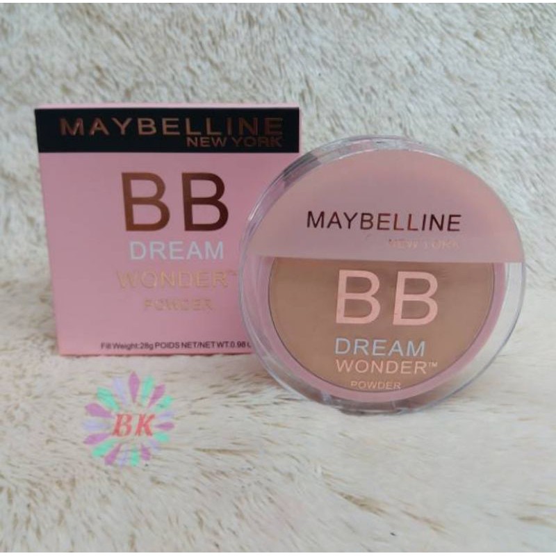 BB PINK / BEDAK MAYBELLINE 2IN1 BB DREAM WONDER  POWDER FOUNDATION