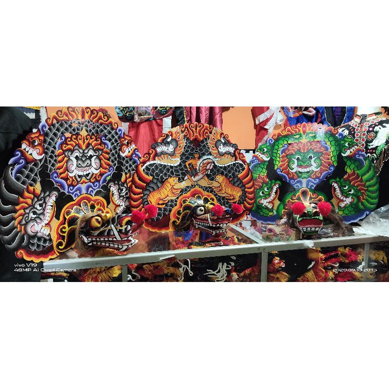 barongan cat brush murah sd smp  produk baru barongan anak barongan asli ganongan devil reog