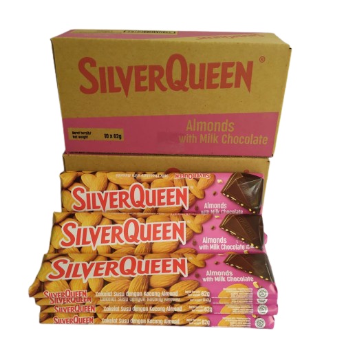 

QH SILVERQUEEN 58gr ISI 10 PCS BOX UK. BESAR - COKELAT VALENTINE MURAH BESAR ENAK 48
