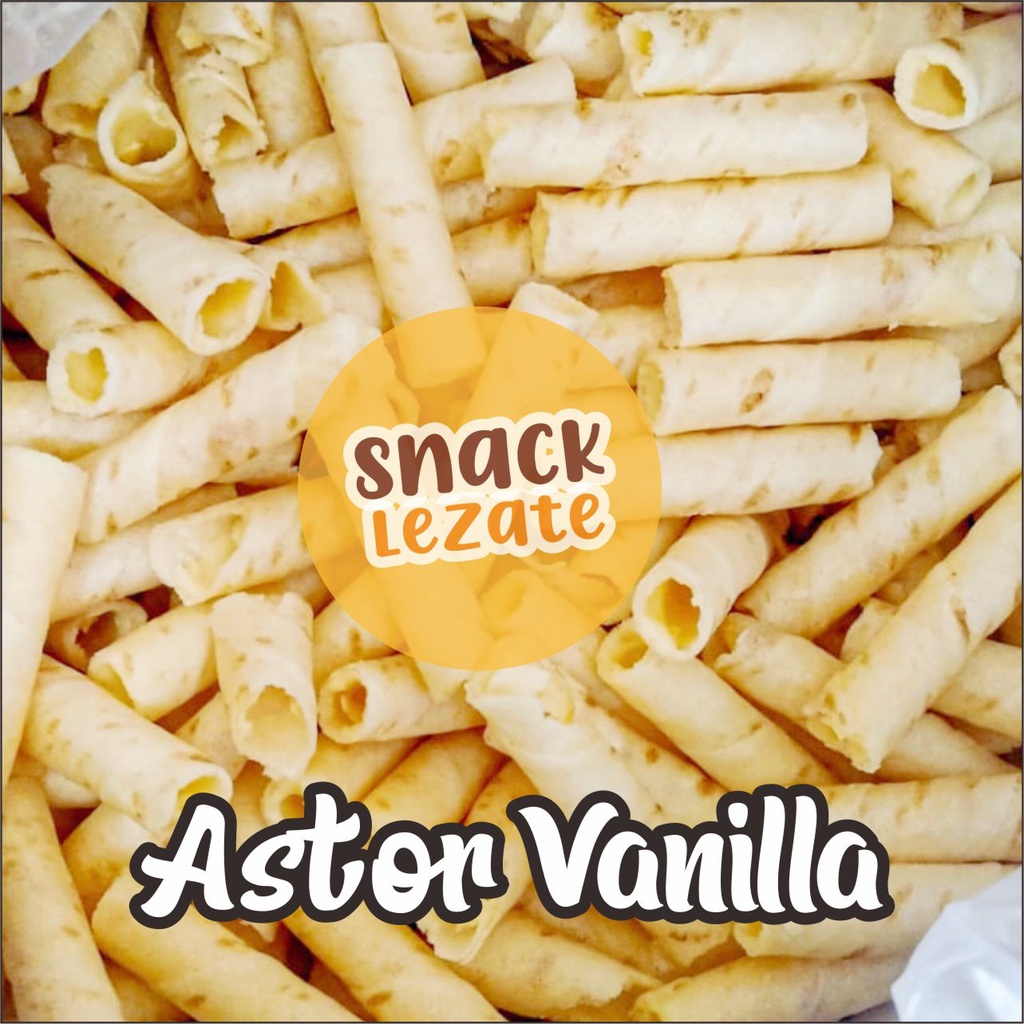 

Astor Mini Vanilla 250gr / Wafer Roll Kiloan Astor Kiloan Barcelona / Wafer Rolls Coklat Susu WAP SHOP