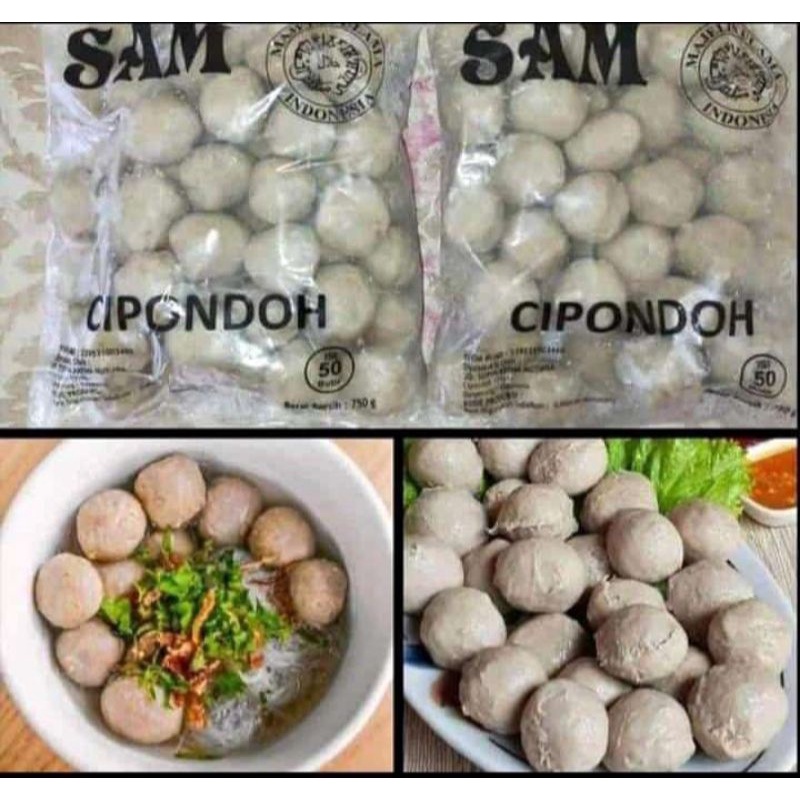 

Bakso SAM Cipondoh 1 Pack Isi 50 Butir.