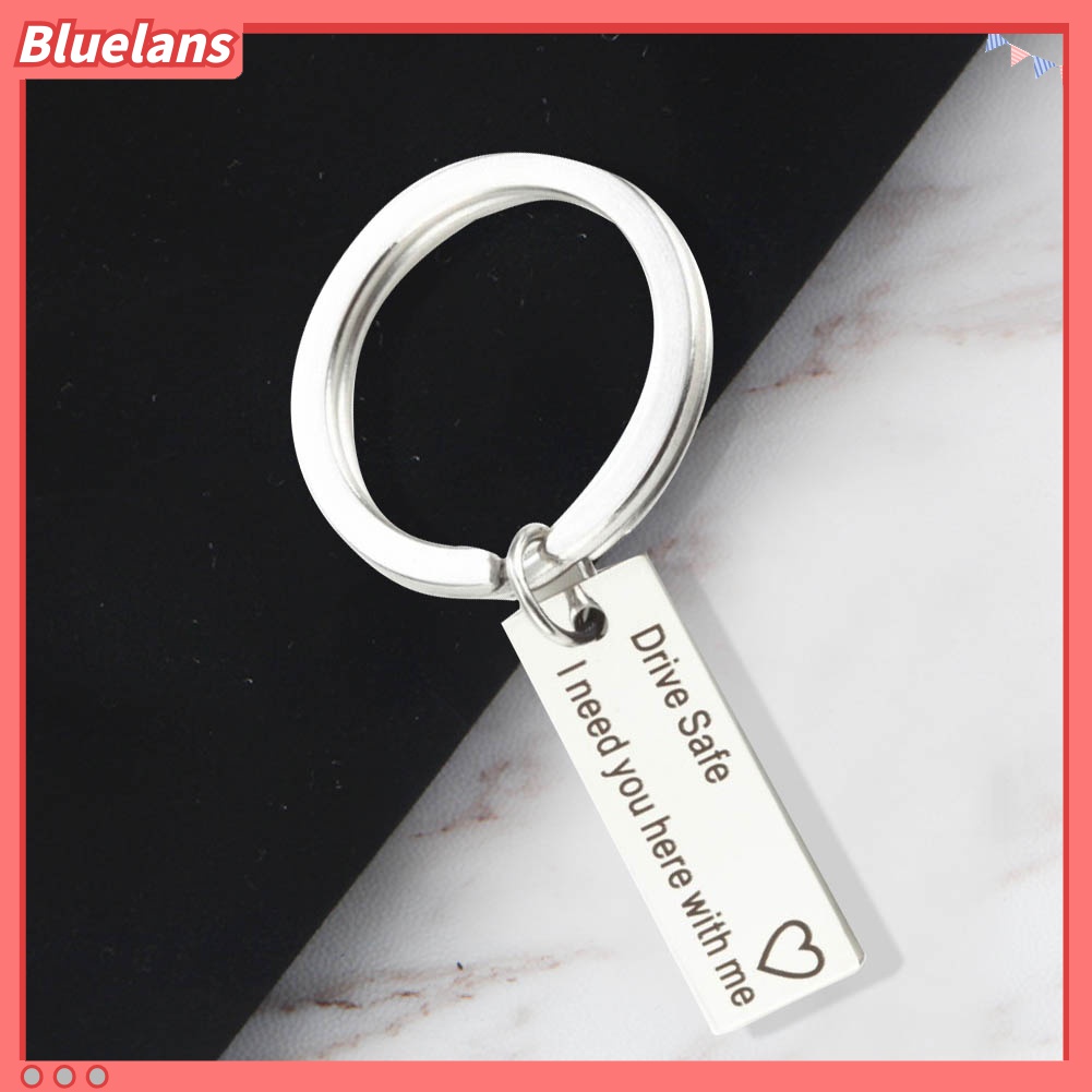 Gantungan Kunci Bentuk Tag Tulisan Drive Safe Untuk Hadiah Pasangan