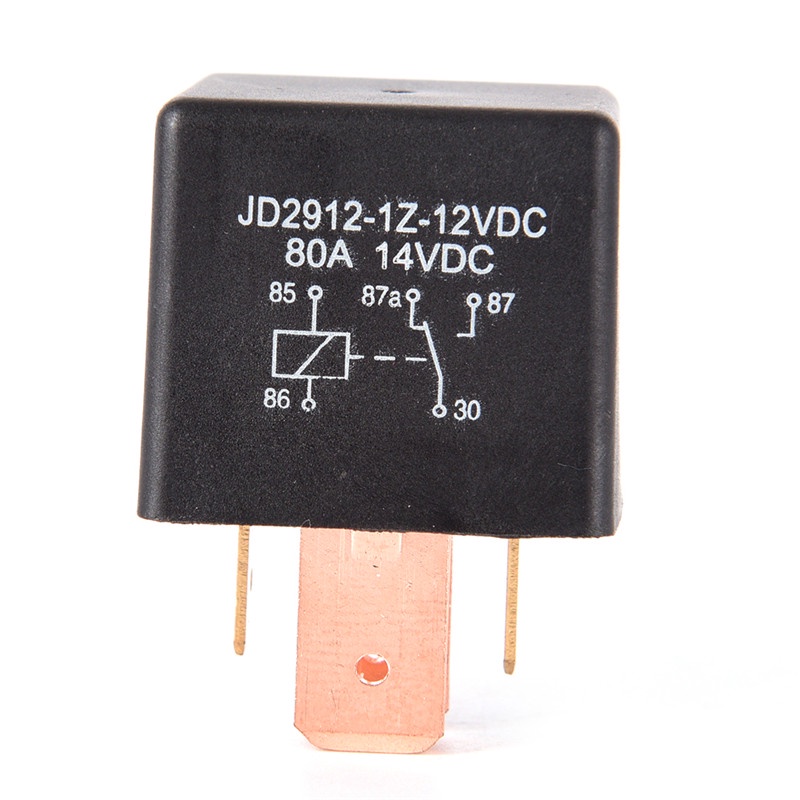 {LUCKID}Waterproof 12V Relay DC SPDT 80A 5 Pin Car Changeover Automotive ON/OFF Relay