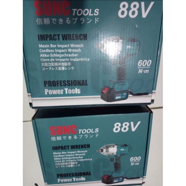 Bor Cordless Impact Wrench 600Nm SUNC TOOLS