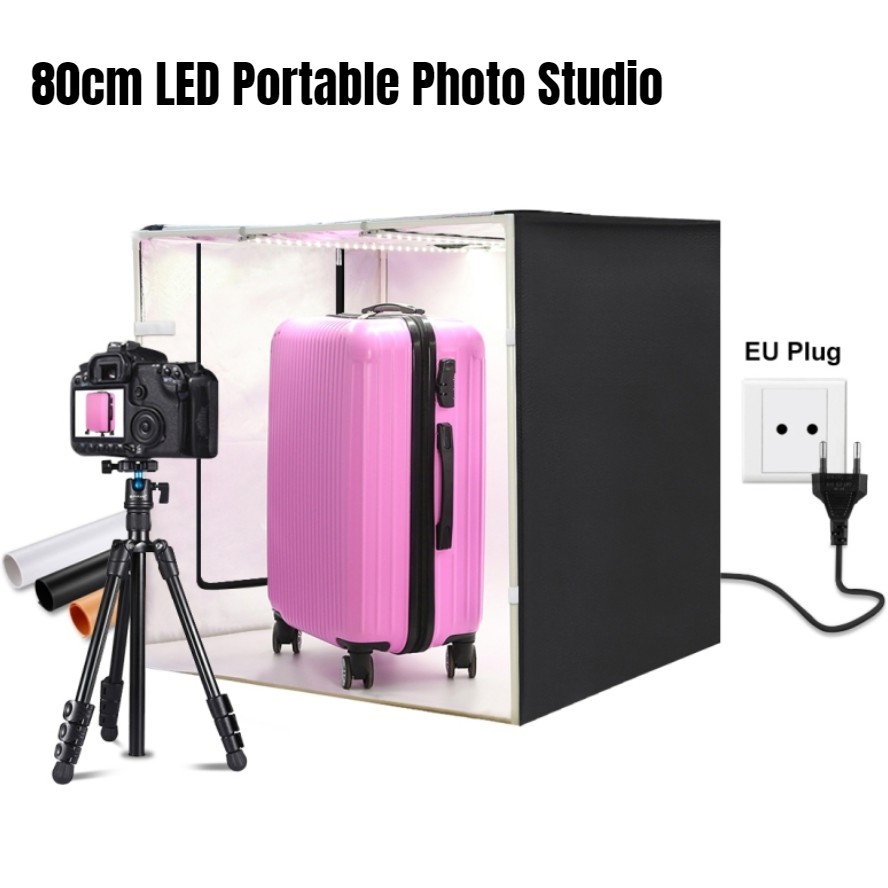 Jual PULUZ Fotobox 80cm LED Light Portable PhotoBox Studio Photo Foto ...