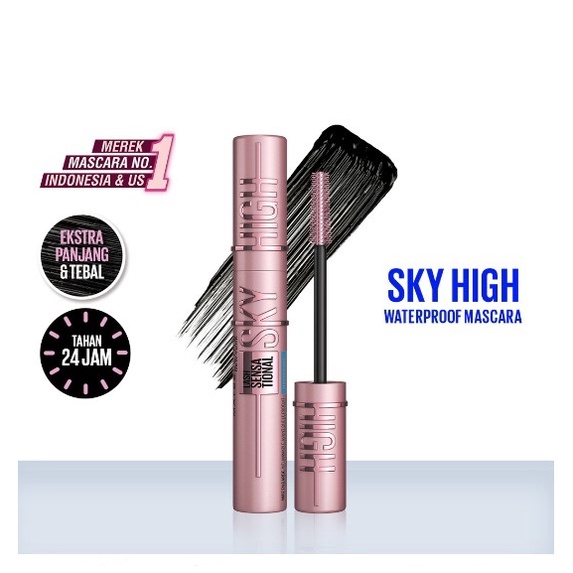 ⭐️ Beauty Expert ⭐️Maybelline Sky High Waterproof Mascara - Maskara Makeup