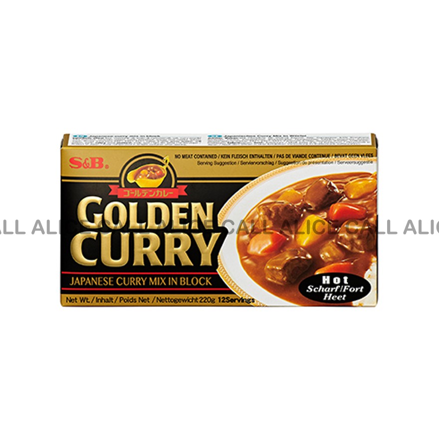 

S&B GOLDEN CURRY JAPANESE CURRY MIX HOT 220GR BUMBU KARI JEPANG INSTAN