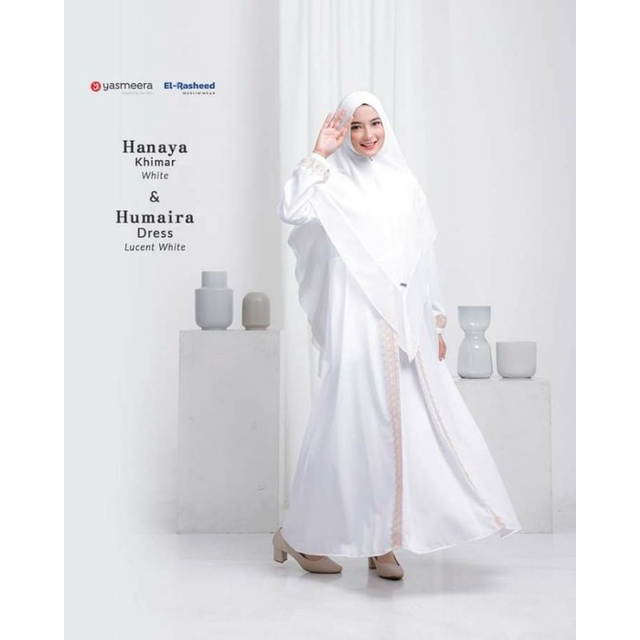 Humaira Dress White by Yasmeera