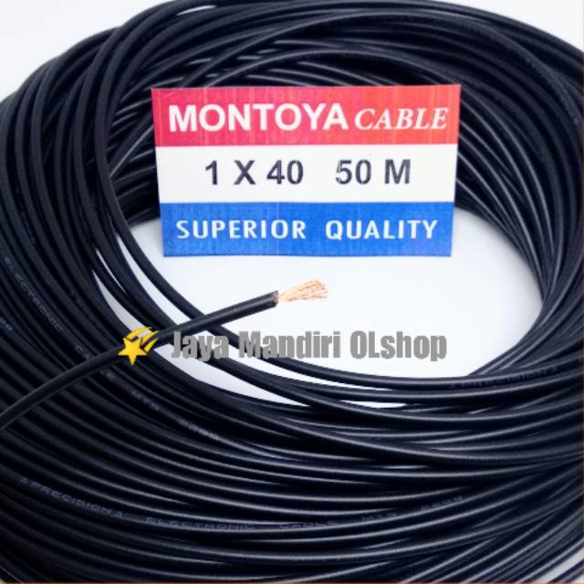 Kabel Serabut Tunggal 1 × 40 Montoya  Meteran