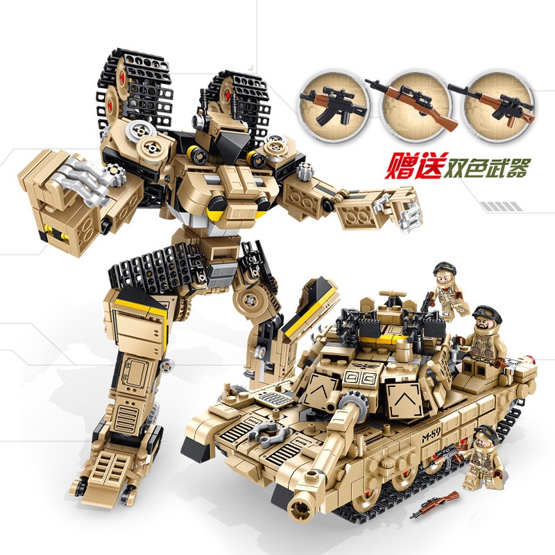 Brick Lego Robot Panlos Mobil Tank Combo 621020