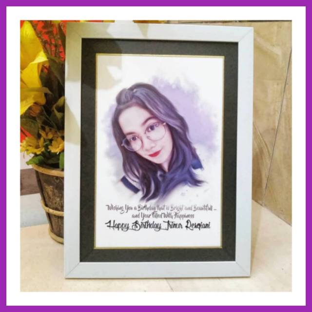 Digital Painting 1 Wajah 12rs Kado Ultah Nikah Wisuda Kado Ulang Tahun Pacar Wedding Hadiah Anniv Shopee Indonesia