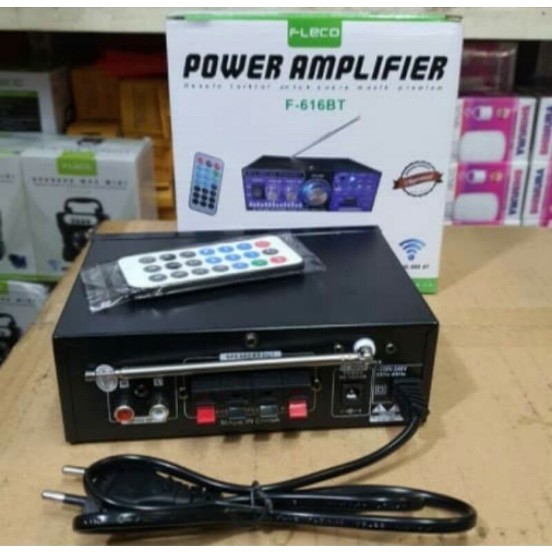 Cod Power Ampli Fleco F-616BT/Power Amplifier AC DC USB Bluetooth FM SD Mp3