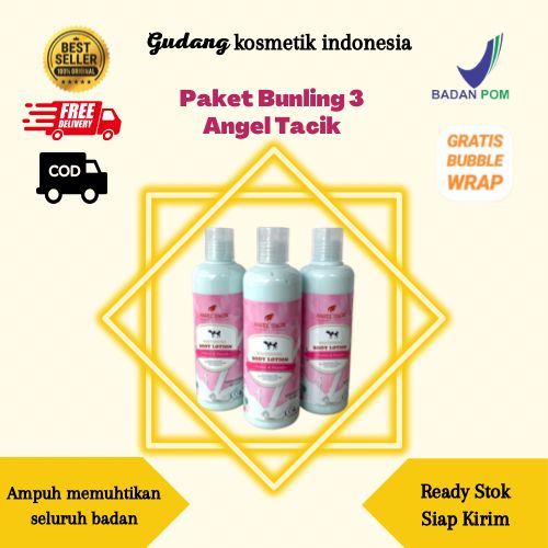 Paket Bundling Angel Tacik 3 Botol Handbody Angel Tacik Body Lotion