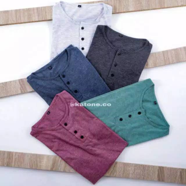  Kaos  Polos  Kancing Kaos  Polos  Henley Kaos  Polos  Misty 