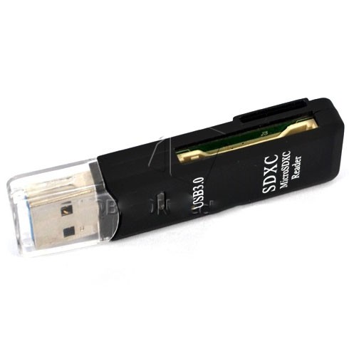 USB 3.0 Card Reader MicroSD &amp; SD Card - OMCR1EBK Black